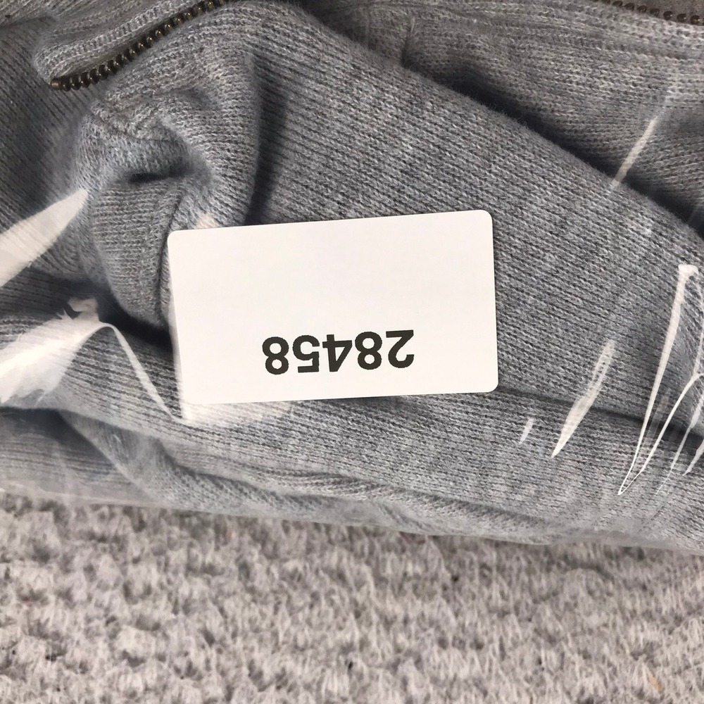 Polo Ralph Lauren 1/4 Zip Pullover Mens 2XB Gray Cotton Navy Pony Logo Sweater - Picture 10 of 10